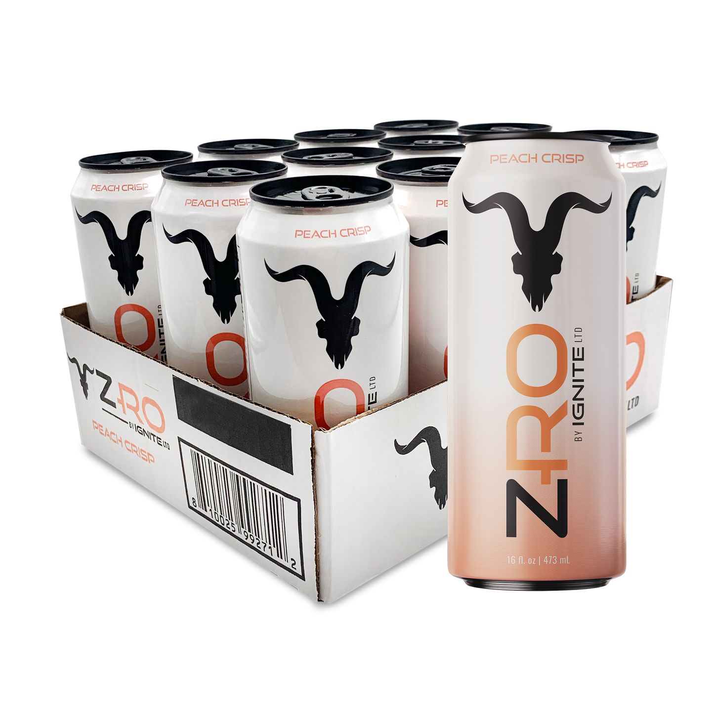 IGNITE Z-RO - Peach Crisp [12ct]
